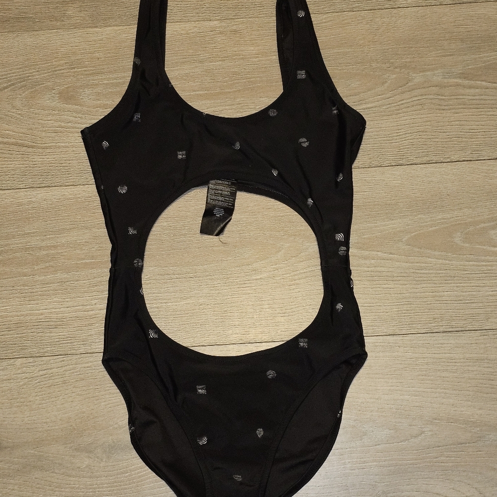 Volcom Black and Silver Bodysuit